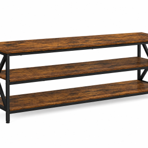 Side Table with Metal Frame and Square Top